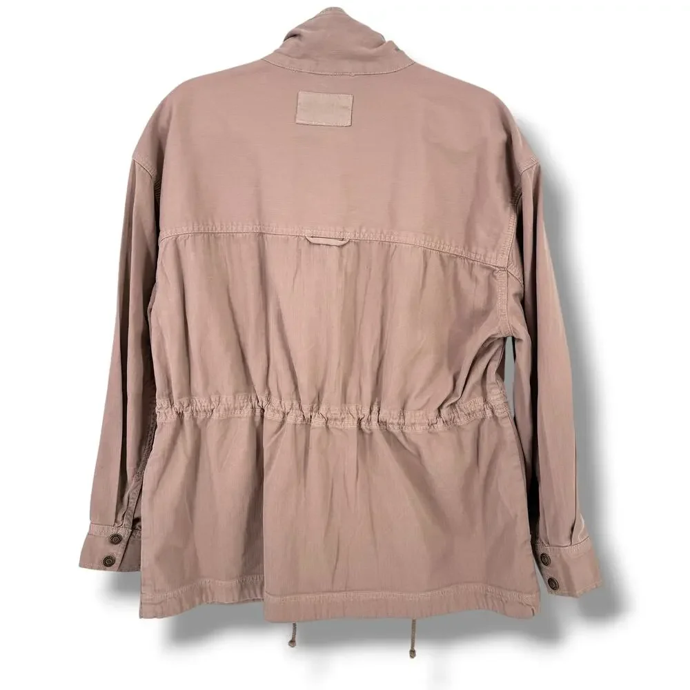 We The Free People Washed Pink Arya Utility Anorak Jacket Womens Sz S